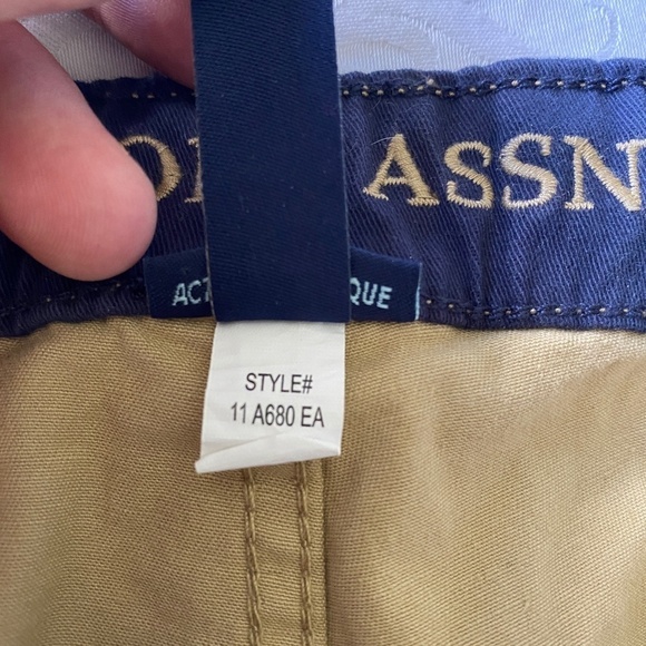 U.S. Polo Assn. Men's Beige/Tan Casual Walking Shorts Size 2XL Flat Front‎ - Picture 5 of 12